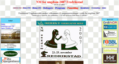 Desktop Screenshot of nm2007-ungdom.sjakk.net